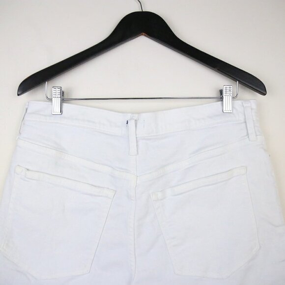 J.Crew High Rise Denim Shorts in White Size 30 - Picture 3 of 6